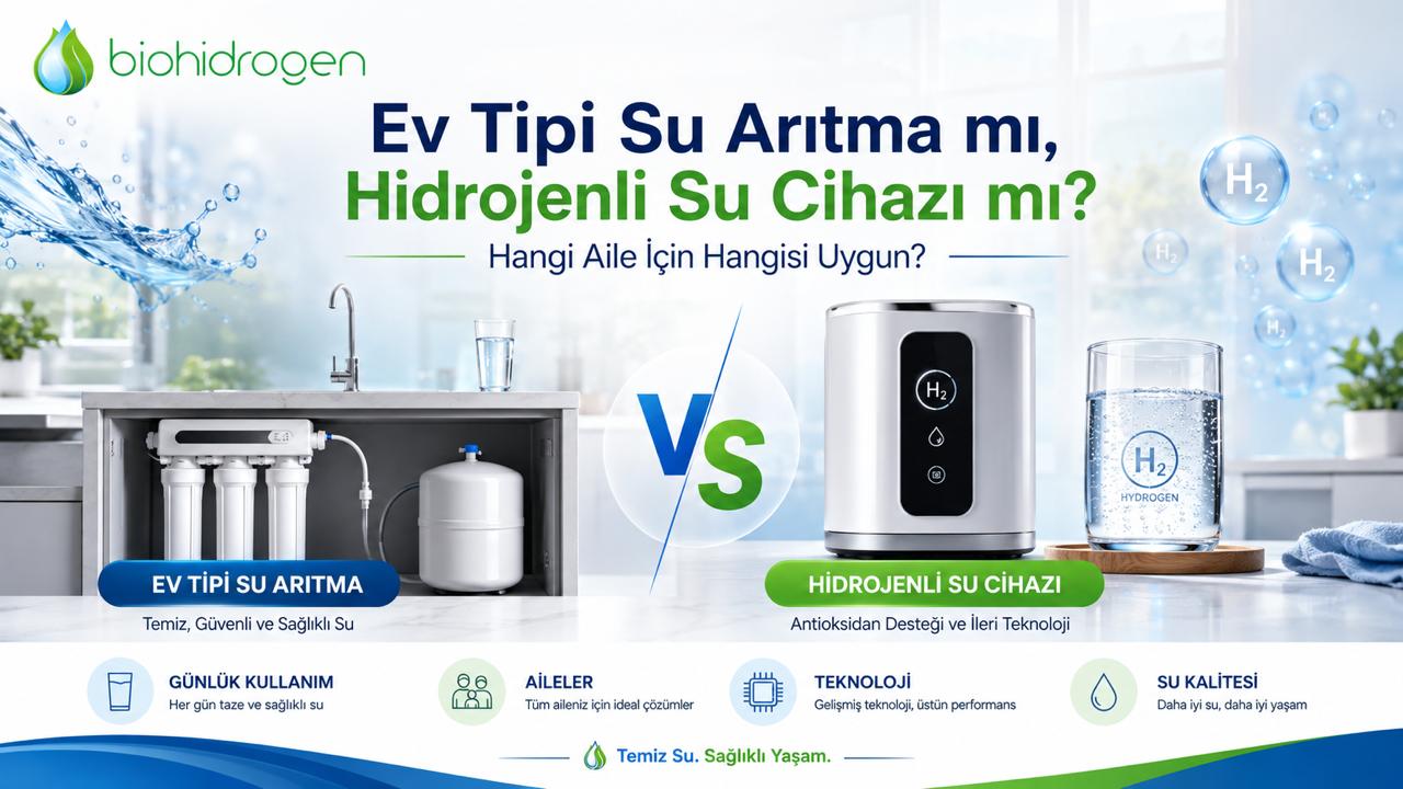 Ev Tipi Su Arıtma mı, Hidrojenli Su Cihazı mı? Hangi Aile İçin Hangisi Uygun?